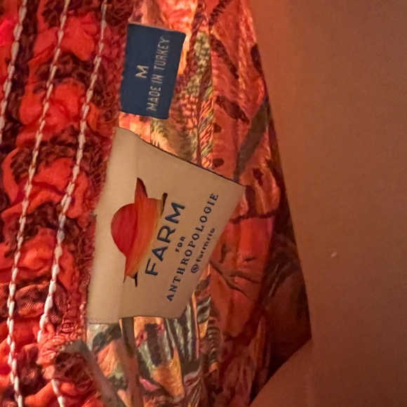 Farm Rio M Fiji One Shoulder Side Pockets Orange Toucan Print - Picture 10 of 13